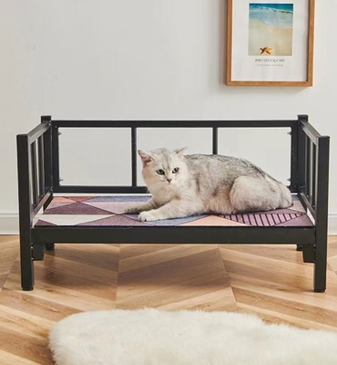 Rechteckige Klappmetall Hundebett Wasch-Stil Handwasch Aluminium Haustierbett für Katzen und Hunde