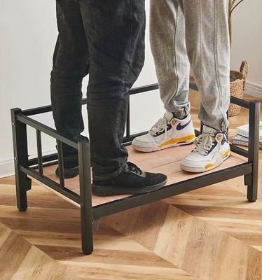 Rechteckige Klappmetall Hundebett Wasch-Stil Handwasch Aluminium Haustierbett für Katzen und Hunde