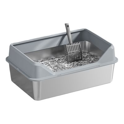 Edelstahl und Kunststoff Maine Katzenmüll-Ladekiste Menge 20 GP 70 Sets
