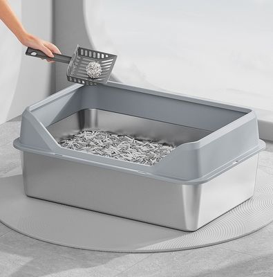 Edelstahl und Kunststoff Maine Katzenmüll-Ladekiste Menge 20 GP 70 Sets