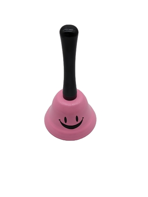 120g benutzerdefiniertes Logo Handgelenk Schreibtisch Glocke Kuss Anruf Glocke Schönes Party Spielzeug Ring für Hand Glocke