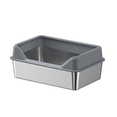 Edelstahl und Kunststoff Maine Katzenmüll-Ladekiste Menge 20 GP 70 Sets