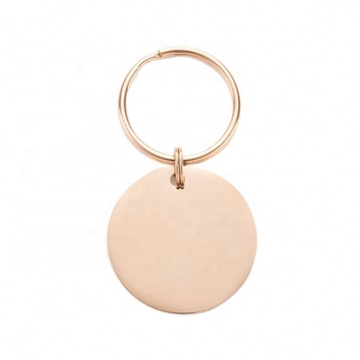Personalisierte Pet Tag Edelstahl Kreis eingraviert Name ID Halsband für Hund Katze Geschenk