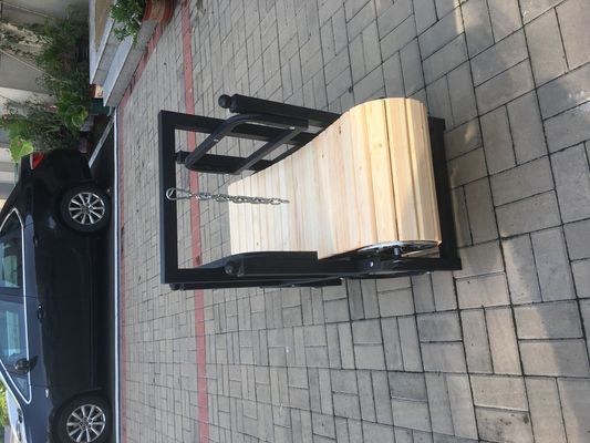 Anpassbares nicht elektrisches Laufband für Hunde für mittlere und große Rassen Holzrahmen