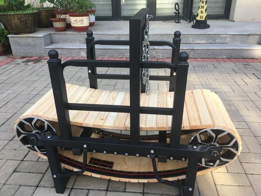 Anpassbares nicht elektrisches Laufband für Hunde für mittlere und große Rassen Holzrahmen