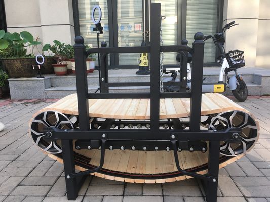 Anpassbares nicht elektrisches Laufband für Hunde für mittlere und große Rassen Holzrahmen