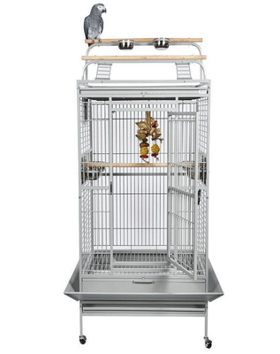 Quadratischer Metall-Vogelkäfig für große Haustiere Papageien 40 HQ-Ladung 168 Sets Vogelzucht
