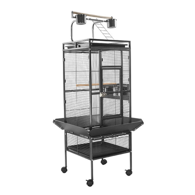 Quadratischer Metall-Vogelkäfig für große Haustiere Papageien 40 HQ-Ladung 168 Sets Vogelzucht