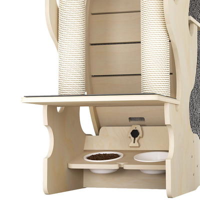 ALT-FBB-275 Holzkatze läuft leise Zuhause Interaktives Spielzeug