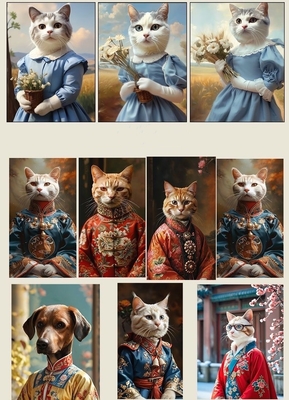 Haustierporträt Aluminiumlegierung Fotoraum kundenspezifisches Souvenir für Hunde und Katzen