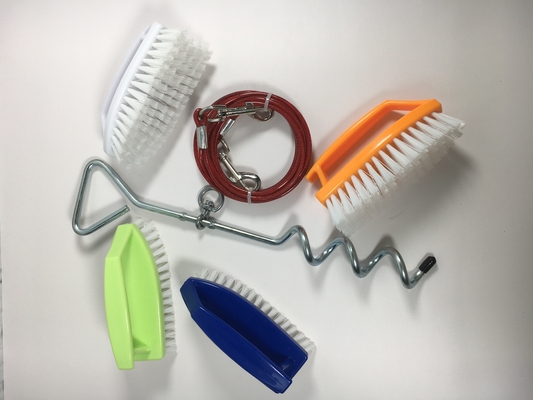 470g Schwergewicht-Haustier-Hund-Spiral-Stahl-Gürtel-Kabel-Metallanker für Reisen