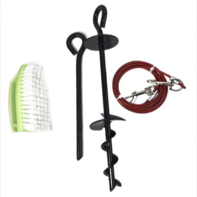 8mx40cm Hundepfahl Spirale Erdschraube Erdanker Spike für Trampolin Schwingen Pavillon Zelt