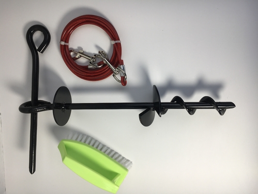 8mx40cm Hundepfahl Spirale Erdschraube Erdanker Spike für Trampolin Schwingen Pavillon Zelt