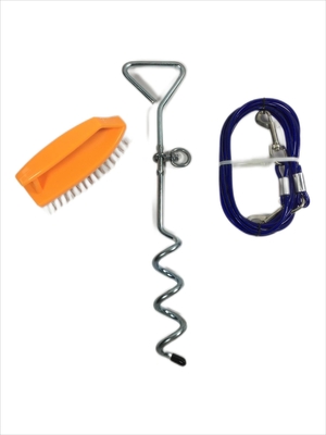 Outdoor-Aktivitäten Hunde-Tie-Out Pfahl mit 100-150kg/220-330lbs Leine Gewichtskapazität