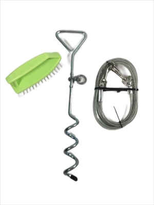 Outdoor-Aktivitäten Hunde-Tie-Out Pfahl mit 100-150kg/220-330lbs Leine Gewichtskapazität