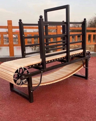 175cm*52cm*130cm/200cm*58cm*150cm Holz-Slat-Laufband für maßgeschneiderte Hundetraining