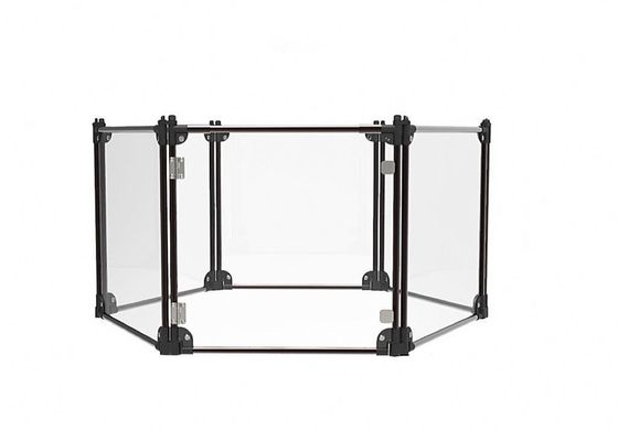 Quadratische Acryl-Aluminium abnehmbare Haustier-Spielhalle für transparente Katzenhütte