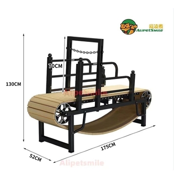 Holz- und Aluminiumkonstruktionsdesign Glatte Hundetreadmill für große Hunde