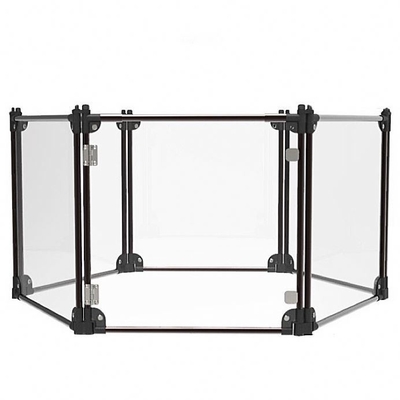 Indoor Outdoor Pet Playpen 8 Paneele Portable Hundezaun mit hoher Durchlässigkeit PC-Board
