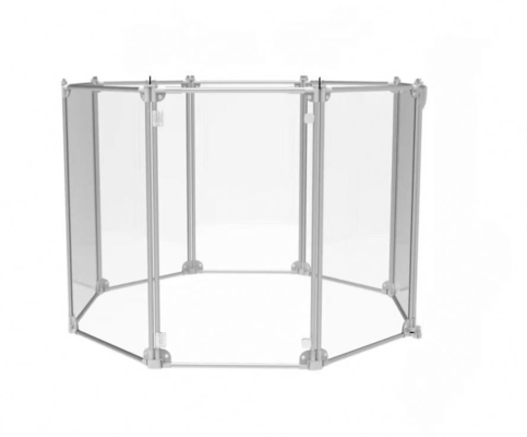 Indoor Outdoor Pet Playpen 8 Paneele Portable Hundezaun mit hoher Durchlässigkeit PC-Board