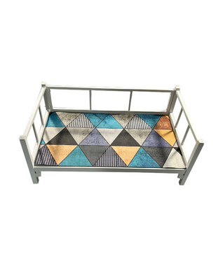 Goldene Pelze Bissbeständige Hundehütte Schmiedeeisen Klappbett für Katzenlager Erhöhtes Design