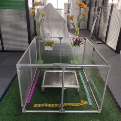 6/8/10/12 Pcs DIY Transparent Klappbares Garten Heimtierkett Käfig für Innen- oder Außenlager