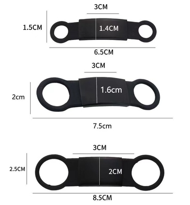 40 HQ Loading 168 Sets Anpassungsfähiges Silikon-Haustier-Hängetag mit Edelstahl-Logo