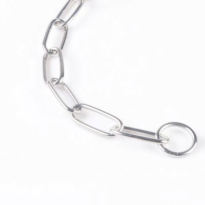 Hundehalsband mit modischem Tiermuster und Edelstahlkette