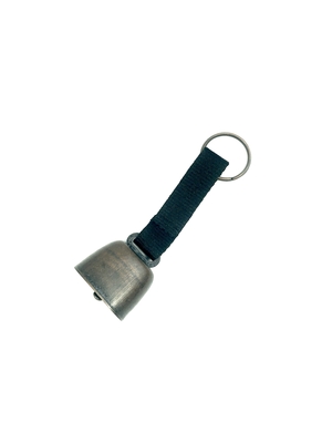 Handfläche Geflechte Glocke Mini Pet Dog Charm Kuh Glocke für Wandern und Campen 120mm * 35mm Braun
