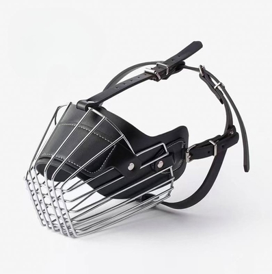Verstellbare extra große Hunde-Mundmaske für große Hunde Halsumfang 46-53 cm Schwarz