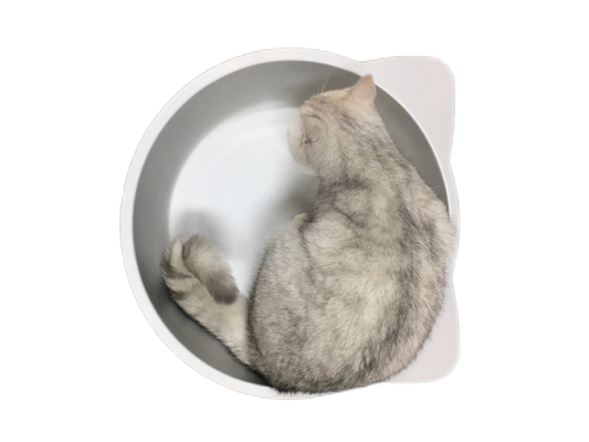 Handwaschen Rundschüsselförmige Katzennest Aluminiummaterial für Ihren pelzigen Begleiter