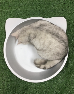 Handwaschen Rundschüsselförmige Katzennest Aluminiummaterial für Ihren pelzigen Begleiter