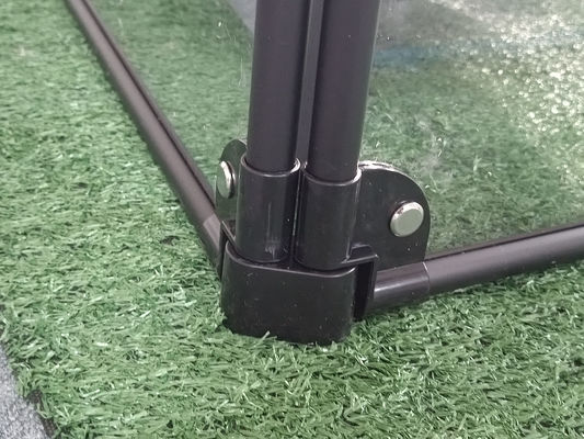 Schwarzer Haustierkäfig für kleine, mittlere und große Rassen