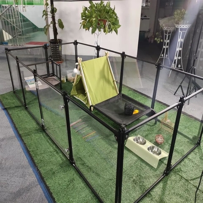 Portable Pet Playpen für Innen-/Außenbereiche, angepasste Farbe 6/8/10/12 Stück Knopfverschluss