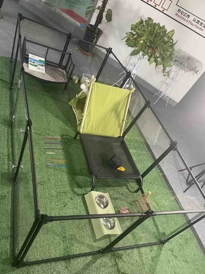 Portable Pet Playpen für Innen-/Außenbereiche, angepasste Farbe 6/8/10/12 Stück Knopfverschluss