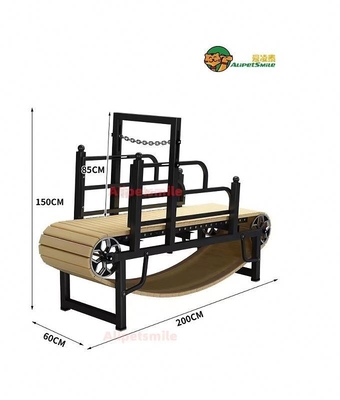 175cm*52cm*130cm/200cm*58cm*150cm Hundelaufband Robustes Holz Ideal für Indoor-Training