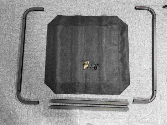 Portable XL Edelstahl-Haustierbett mit erhöhtem Design und Tierdarstellung