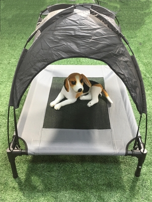 Nachhaltiges, aus Oxford-Textil gefertigtes großes, klappbares, hochgehobenes Tierbett für kleine bis mittlere Tiere