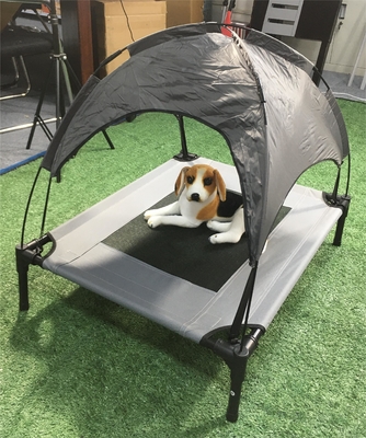 Nachhaltiges, aus Oxford-Textil gefertigtes großes, klappbares, hochgehobenes Tierbett für kleine bis mittlere Tiere