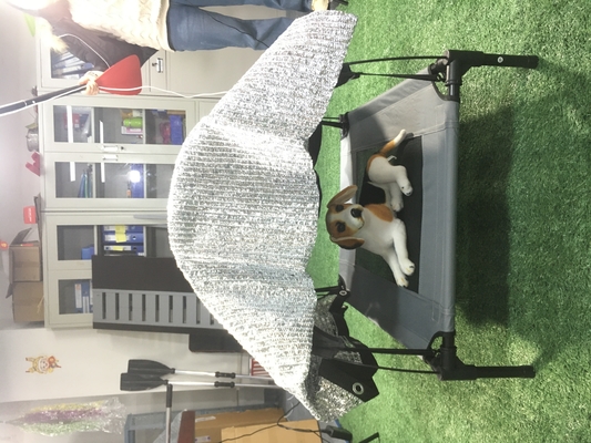 Nachhaltiges, aus Oxford-Textil gefertigtes großes, klappbares, hochgehobenes Tierbett für kleine bis mittlere Tiere