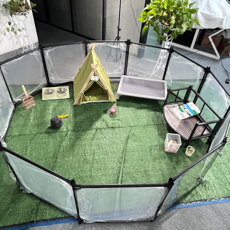 6063/6061/6005/6082/6060 Alloy-Hunde-Spielhalle, tragbar und transparent für kleine Tiere