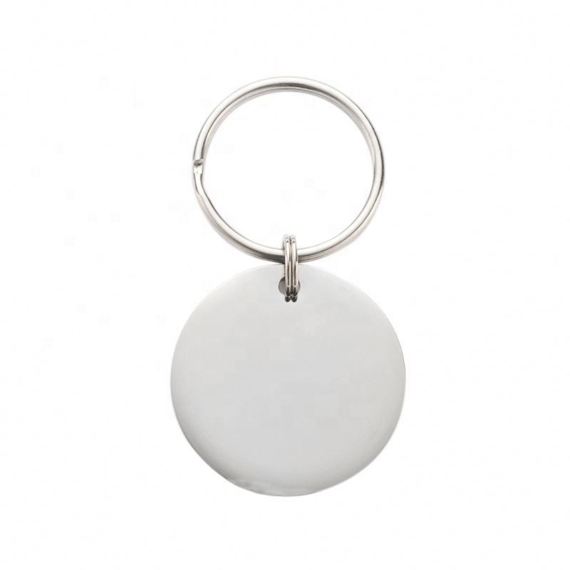 Personalisierte Pet Tag Edelstahl Kreis eingraviert Name ID Halsband für Hund Katze Geschenk