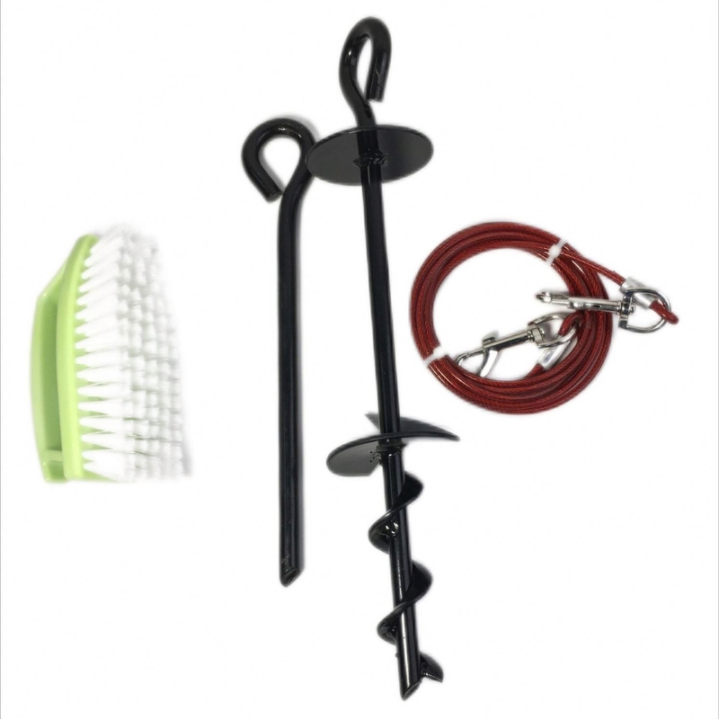 8mx40cm Hundepfahl Spirale Erdschraube Erdanker Spike für Trampolin Schwingen Pavillon Zelt