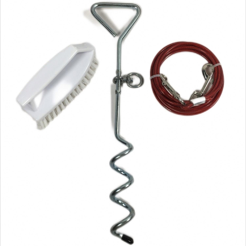 Outdoor-Aktivitäten Hunde-Tie-Out Pfahl mit 100-150kg/220-330lbs Leine Gewichtskapazität