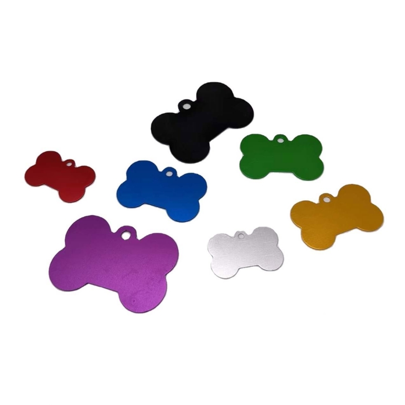 Mehrfarbige Hunde-Tag-Gravur Hunde-Tags in Aluminiumlegierung mit personalisiertem Design