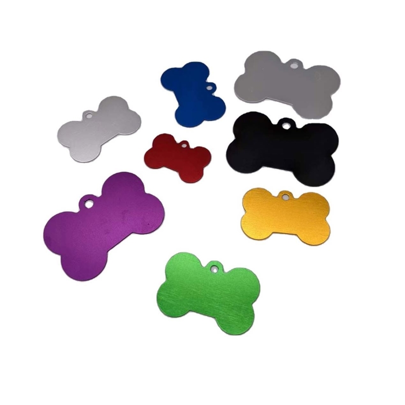 Sublimation Edelstahl Hunde-Namen-Tags in Stanzdruck-Prozess mit Nicht-Muster