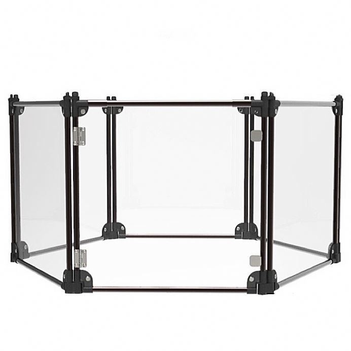 Indoor Outdoor Pet Playpen 8 Paneele Portable Hundezaun mit hoher Durchlässigkeit PC-Board