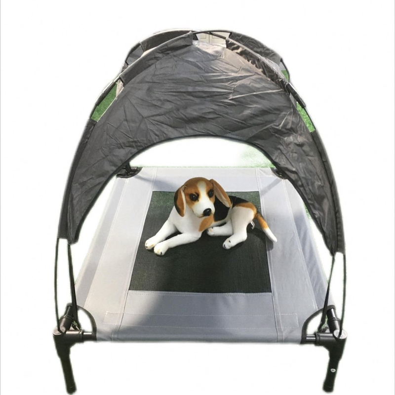 Ideale Zelt für Camping und Reisen mit Haustieren Grau/Braun/Rot