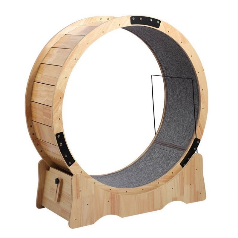Spaßiges Laufband für Katzen Interaktives Antidepressiven Fiber Board Pet Trainingsrad